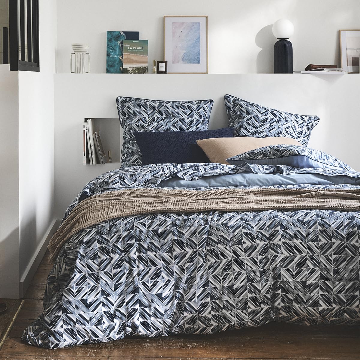 Essix Printed Cotton Percale Duvet Cover, Reflections, 200 x 200 cm