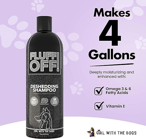 Miniatura 2 de FLUFF OFF! by Girl With The Dogs, Champú y acondicionador natural para perros y gatos, paquete de 16 onzas