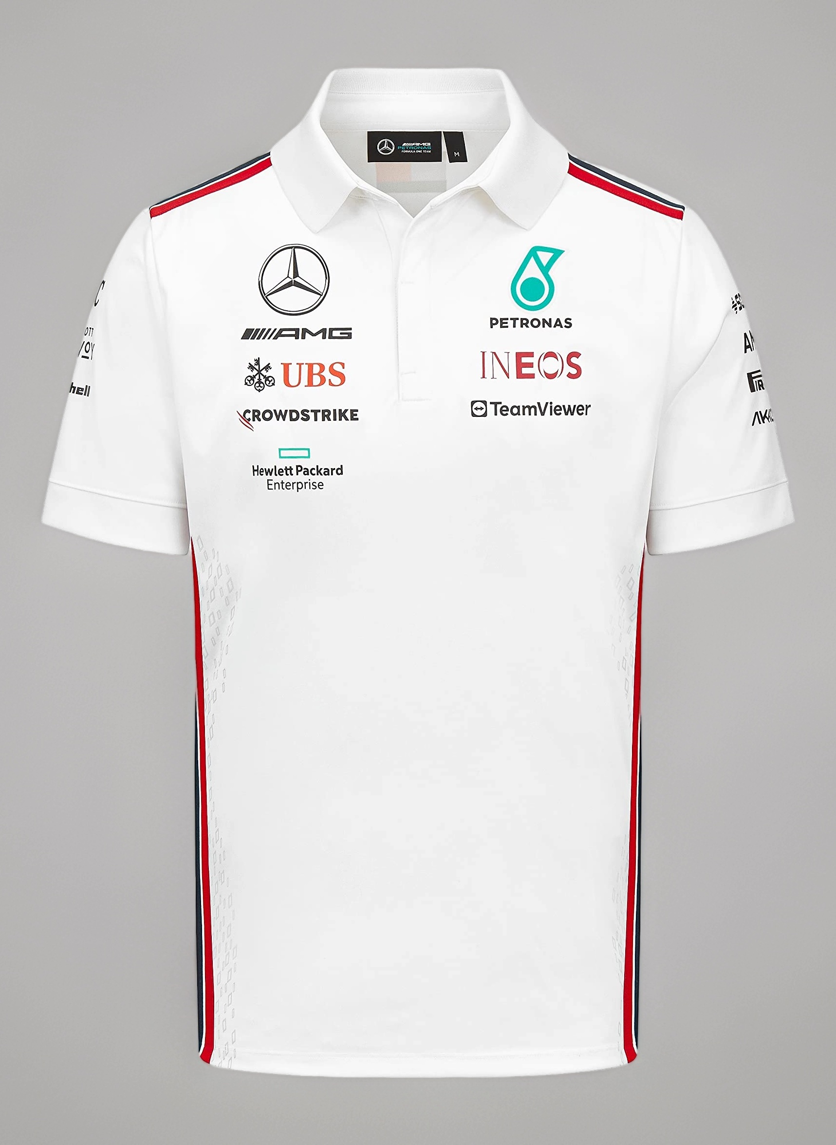 Mercedes AMG Petronas Formula One Team - 2023 Team Polo - White - Men - Size: L