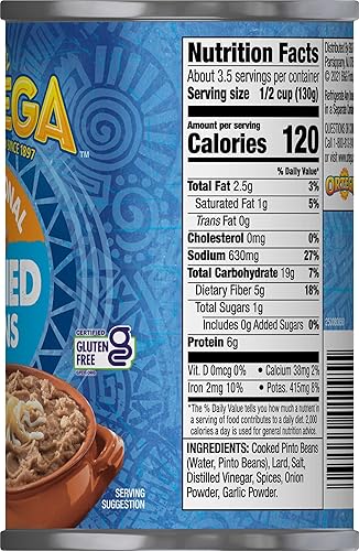 Miniatura 2 de Ortega Frijoles refritos, tradicionales, 16 onzas