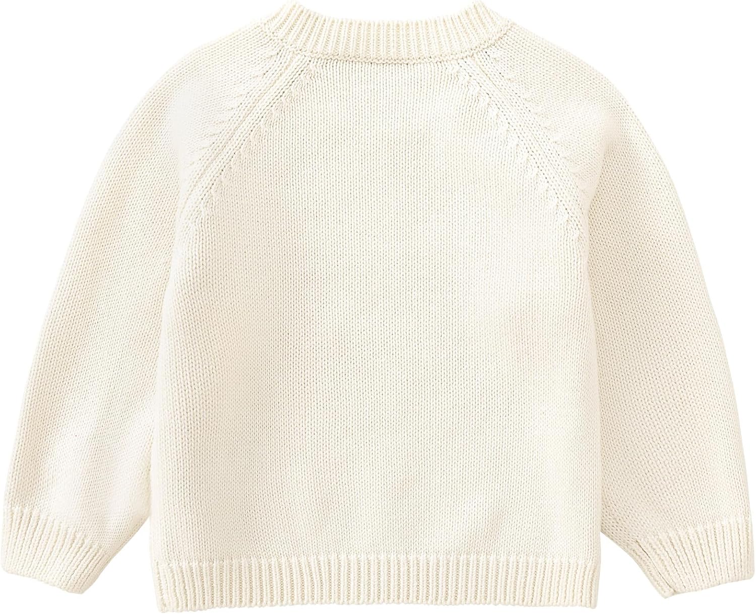 pureborn Baby Toddler Boys Girls Pullover Sweater Cotton Knit Button Closure Sweaters - Image 3