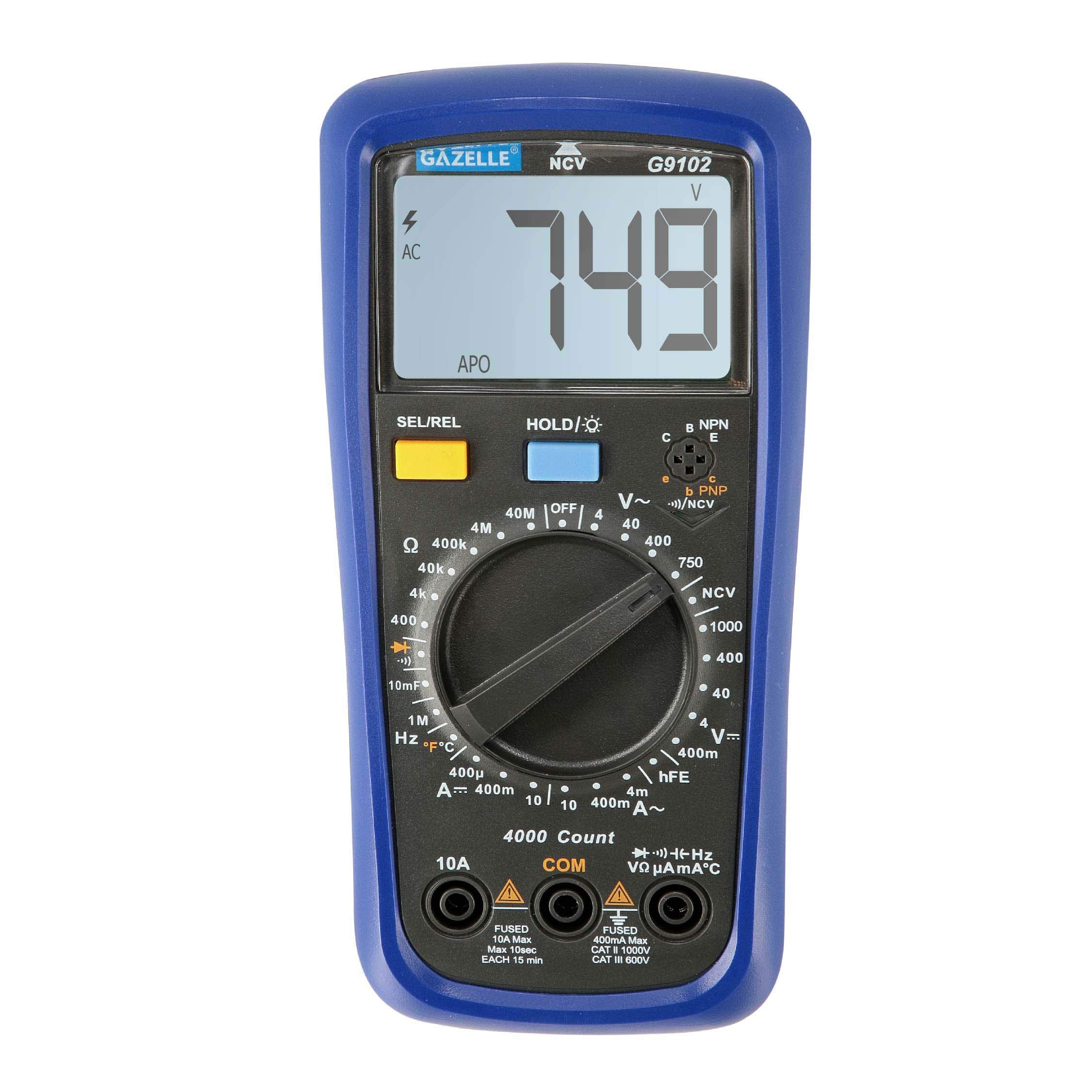 Gazelle G9102 Digital Multimeter For 1000V Industrial Application