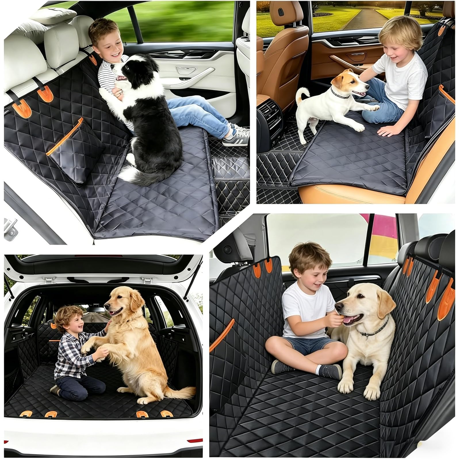 Funda Coche Perro para BYD Seal U 2024-, Impermeable y Antideslizante Coche Perros Asiento Trasero, Hamaca Viaje Mascotas, Cubre Asientos Coche Perro