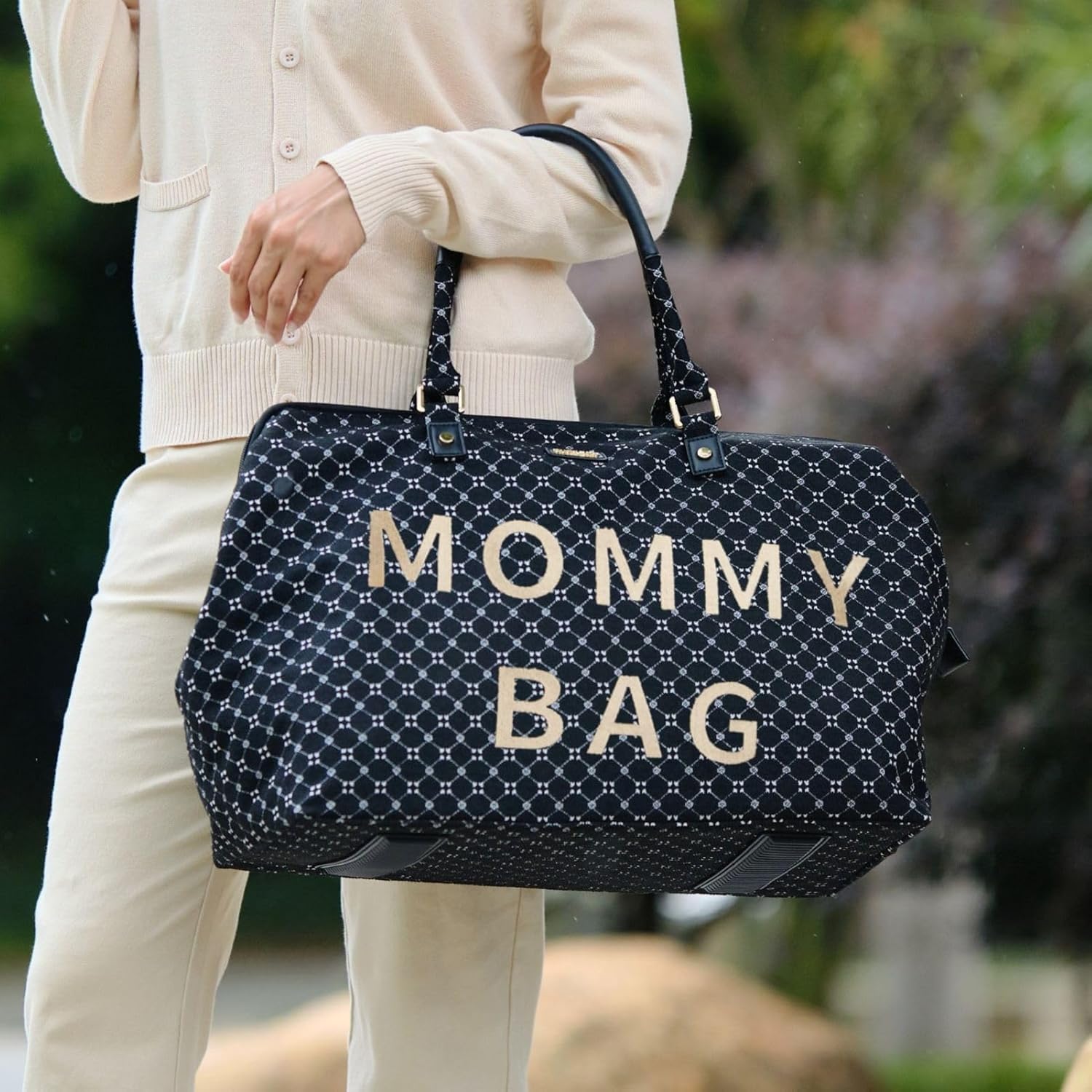 SUNVENO Hospital Bag for Labor and Delivery, Large Mommy Weekender Diaper Bag Tote, Travel Weekender for Mom & Baby