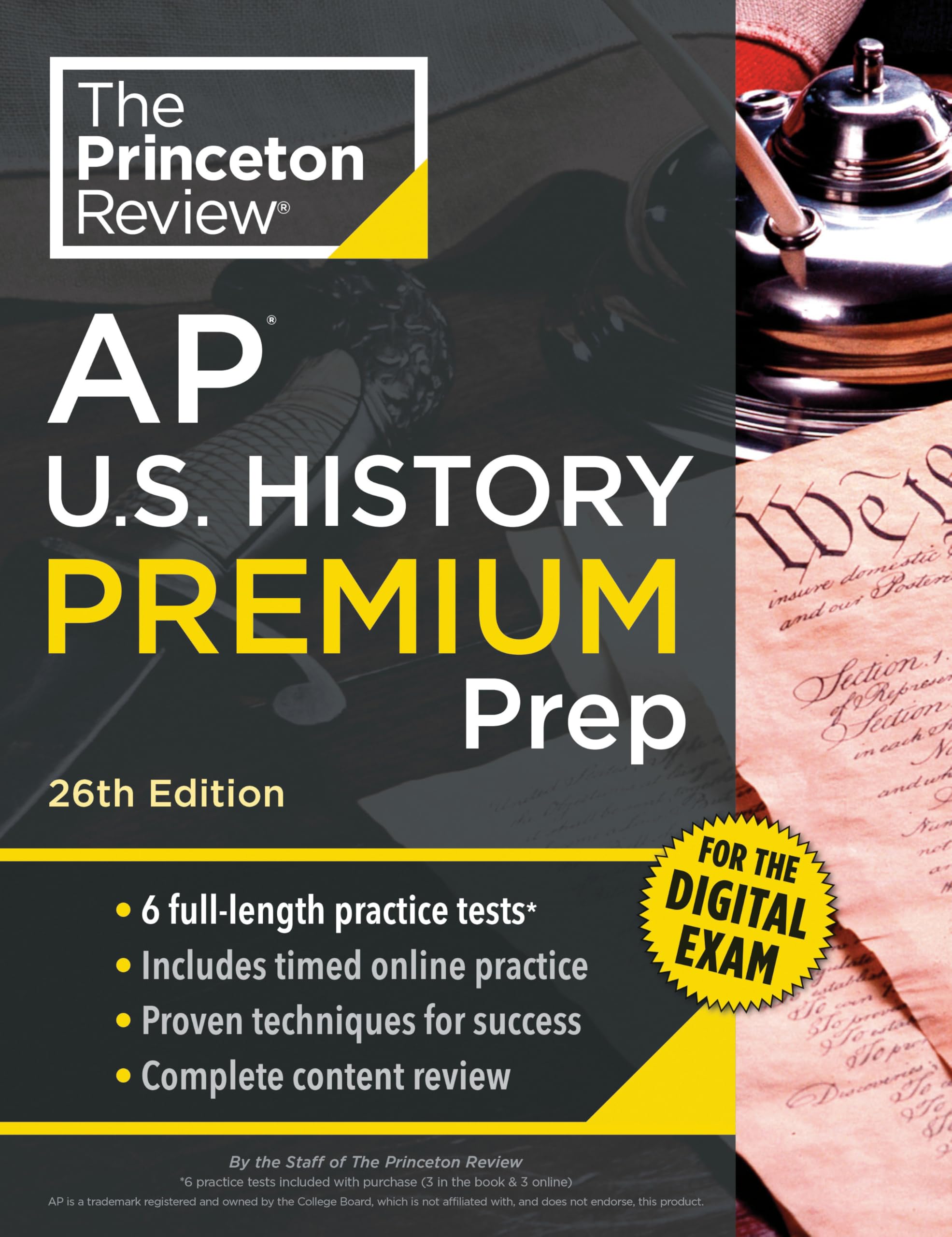 Princeton Review AP U.S. History Premium Prep, 26th Edition: 6 Practice Tests + Digital Practice Online + Content Review (College Test Preparation, Ap Premium)