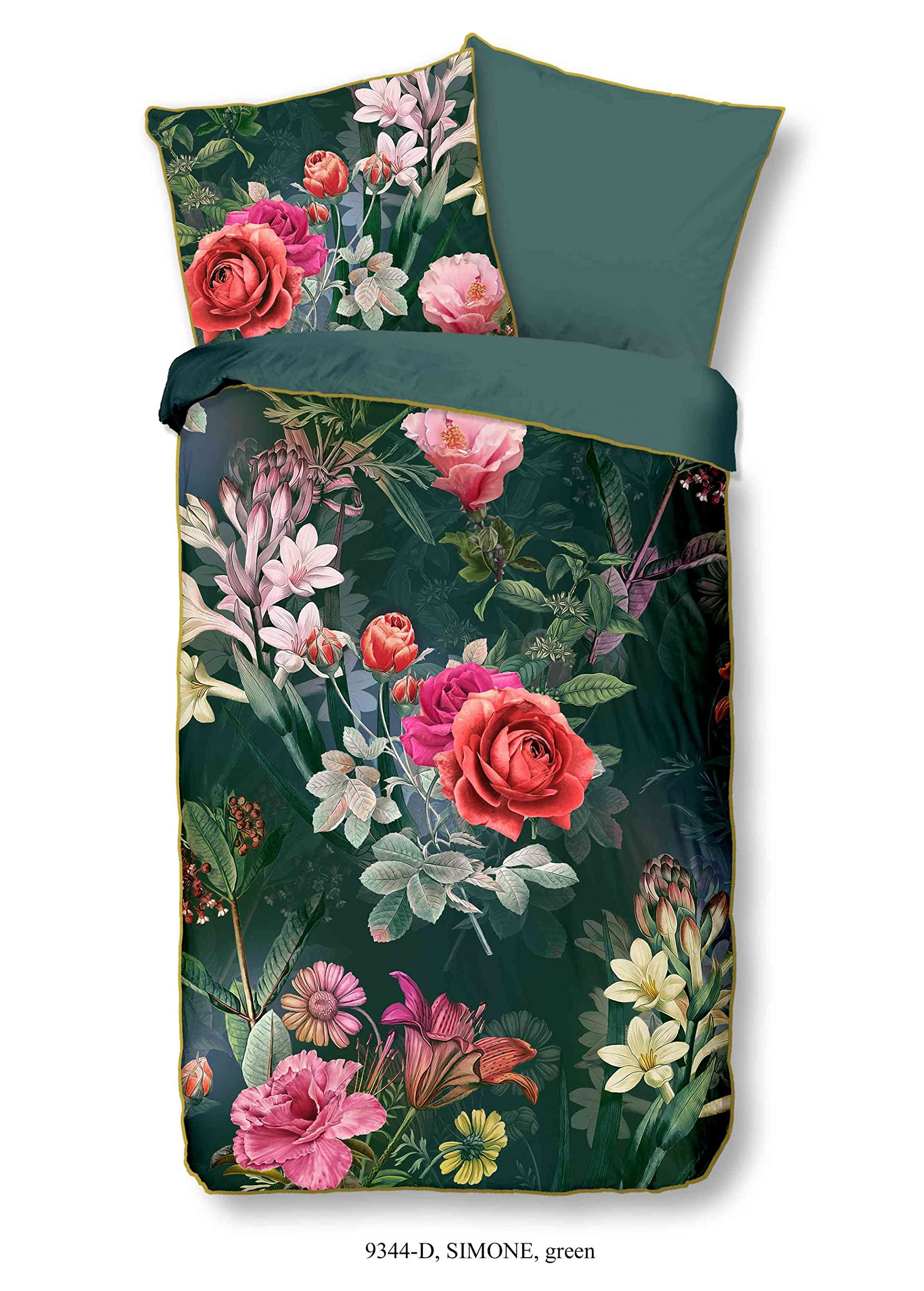 Biancheria da letto 155x220cm Set 4 pezzi in microfibra reversibile rosa grigio chiaro, copripiumino monocolore con cerniera e 2 federe 80x80cm