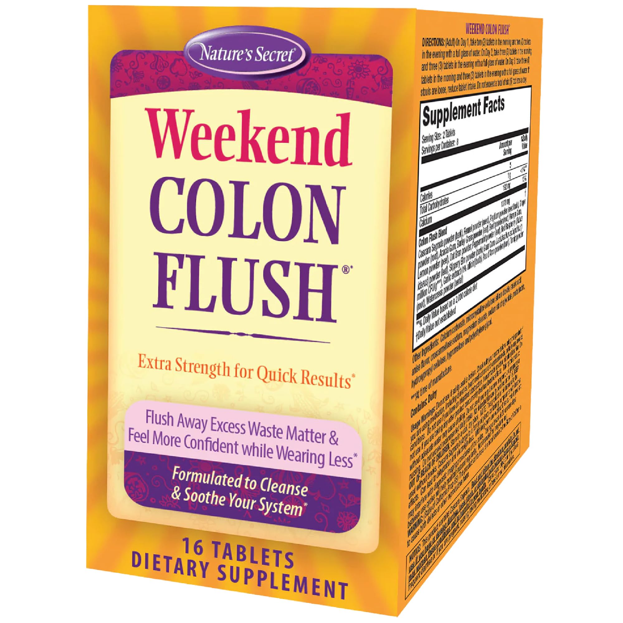 Amazon.com: Nature's Secret Weekend Colon Flush 16 Capsule