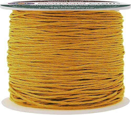 Miniatura 114 de Cuerda Mandala Crafts 0.03 pulgadas 109 yardas para hacer joyería, artesanía, macramé, cuerda de algodón encerado