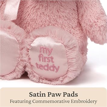 GUND My First Teddy Bear 10-Inch Pink Stuffed Animal for Ages 0+
