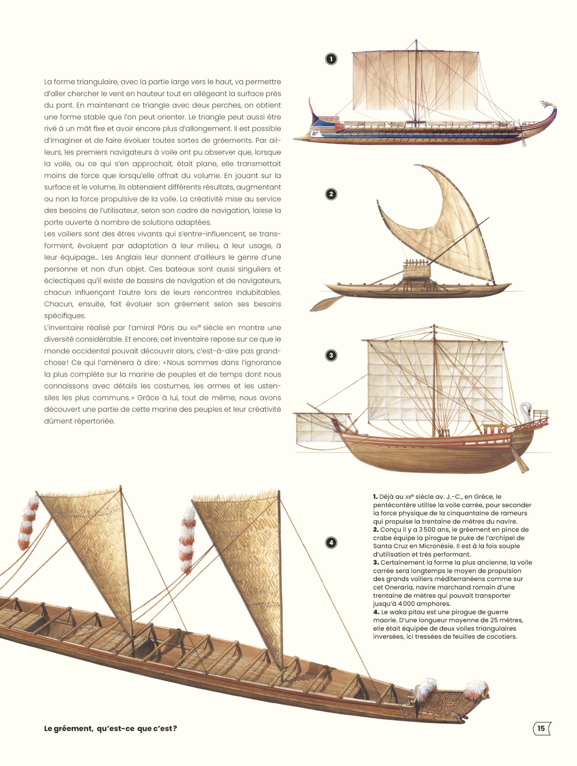 Des gréements et des voiles