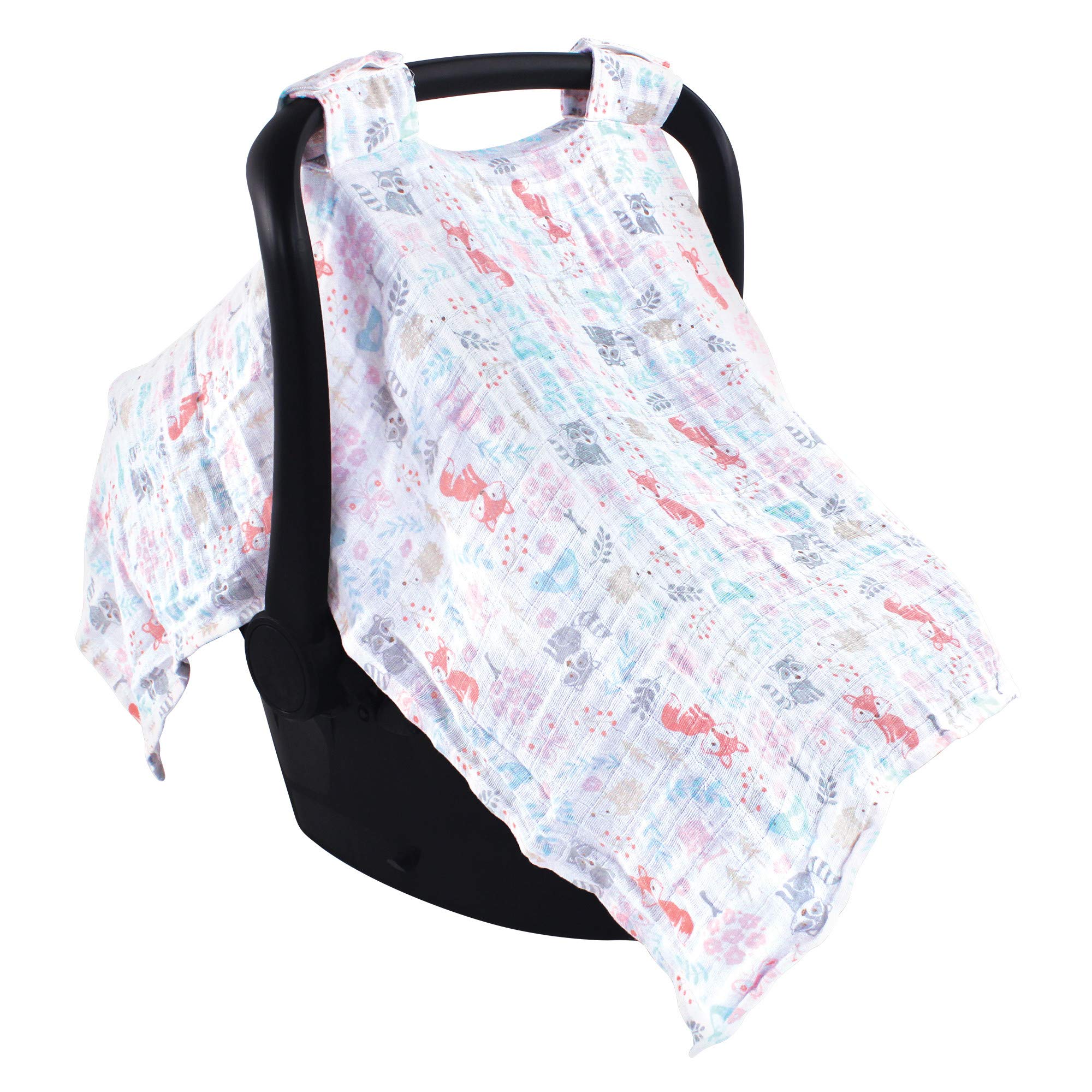 Hudson Baby Muslin Cotton Car Seat Canopy-image-6