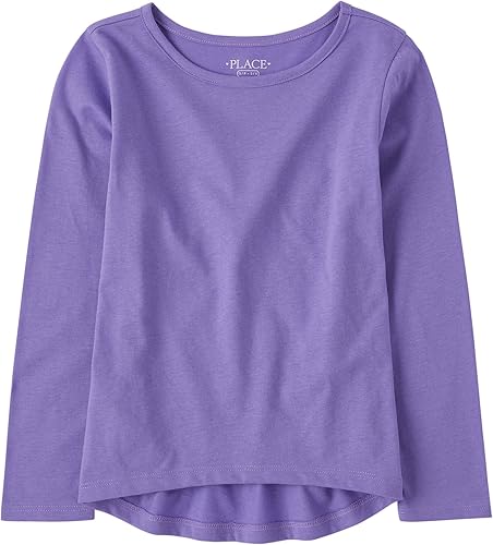 The Children's Place Camiseta básica de manga larga para niña