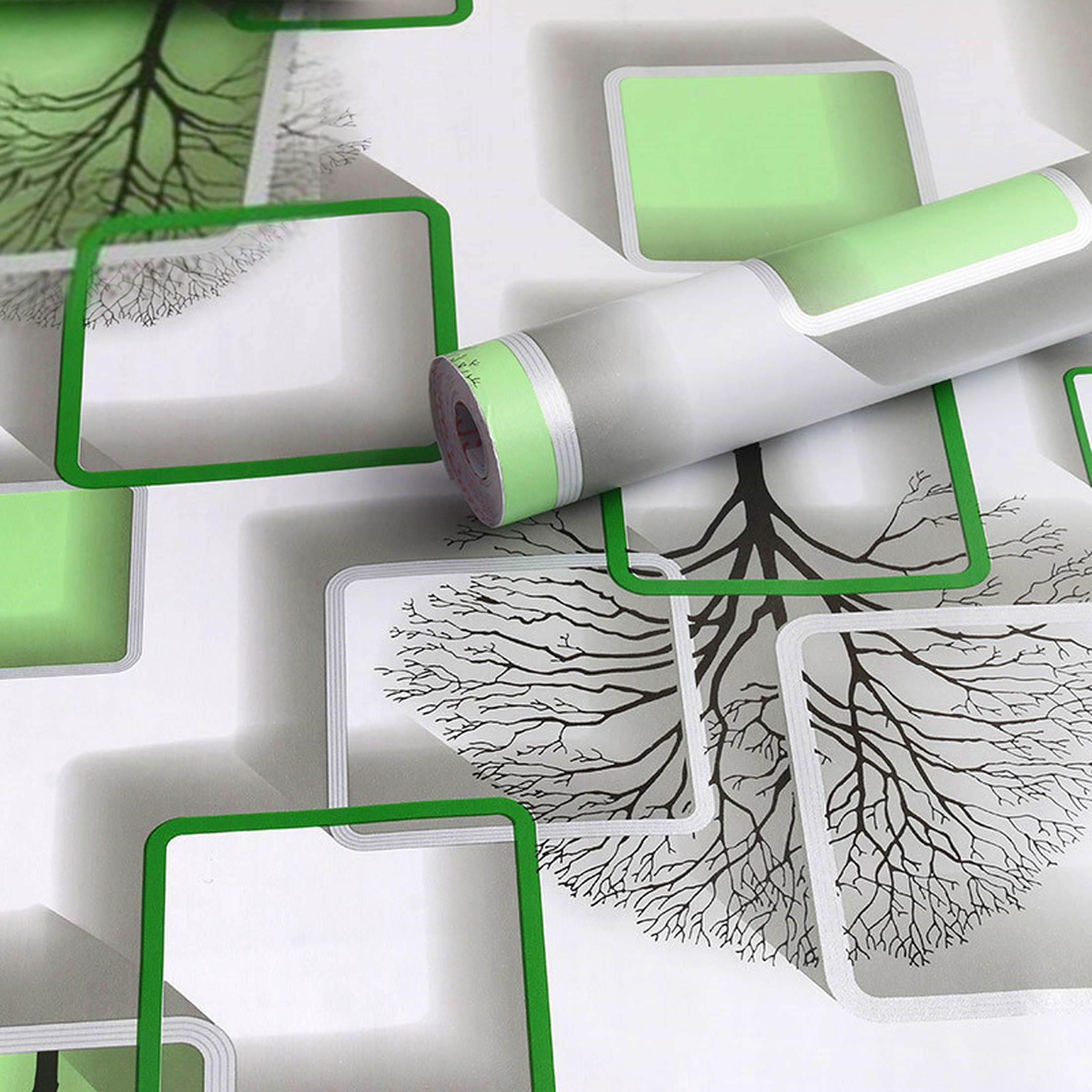 wolpin Wall Stickers DIY Wallpaper (45 x 500 cm) 3D Frames and Trees Self Adhesive Decals Living Room Home Interior Decoration, Dragon Green (B08RYWSVHS) Amazon Price History, Amazon Price Tracker