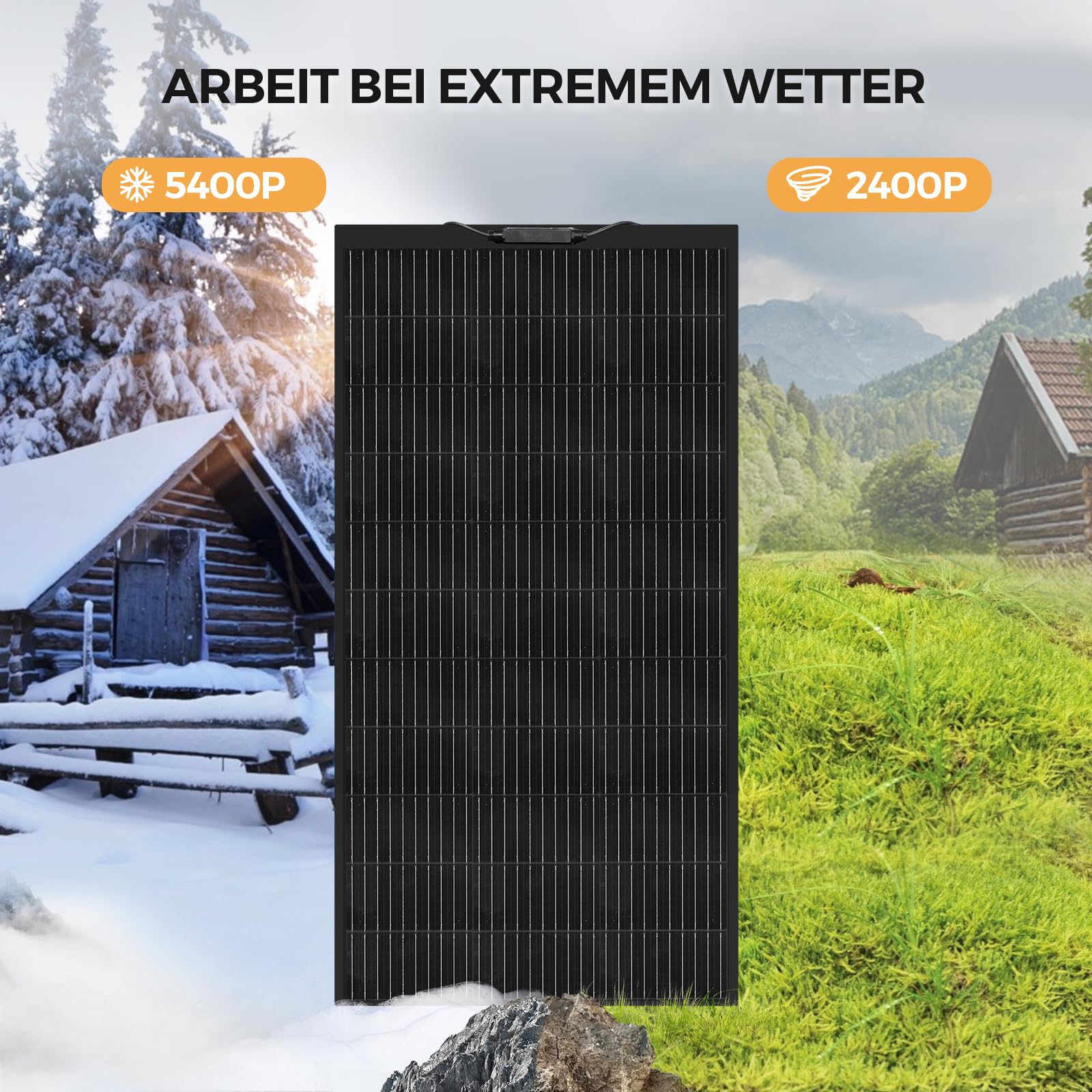 XINPUGUANG Panel solar flexible 12 V 100 W paneles solares flexibles para 12 V Batería, EV, Autocaravana, Marina, Barco, Caravana, Casa