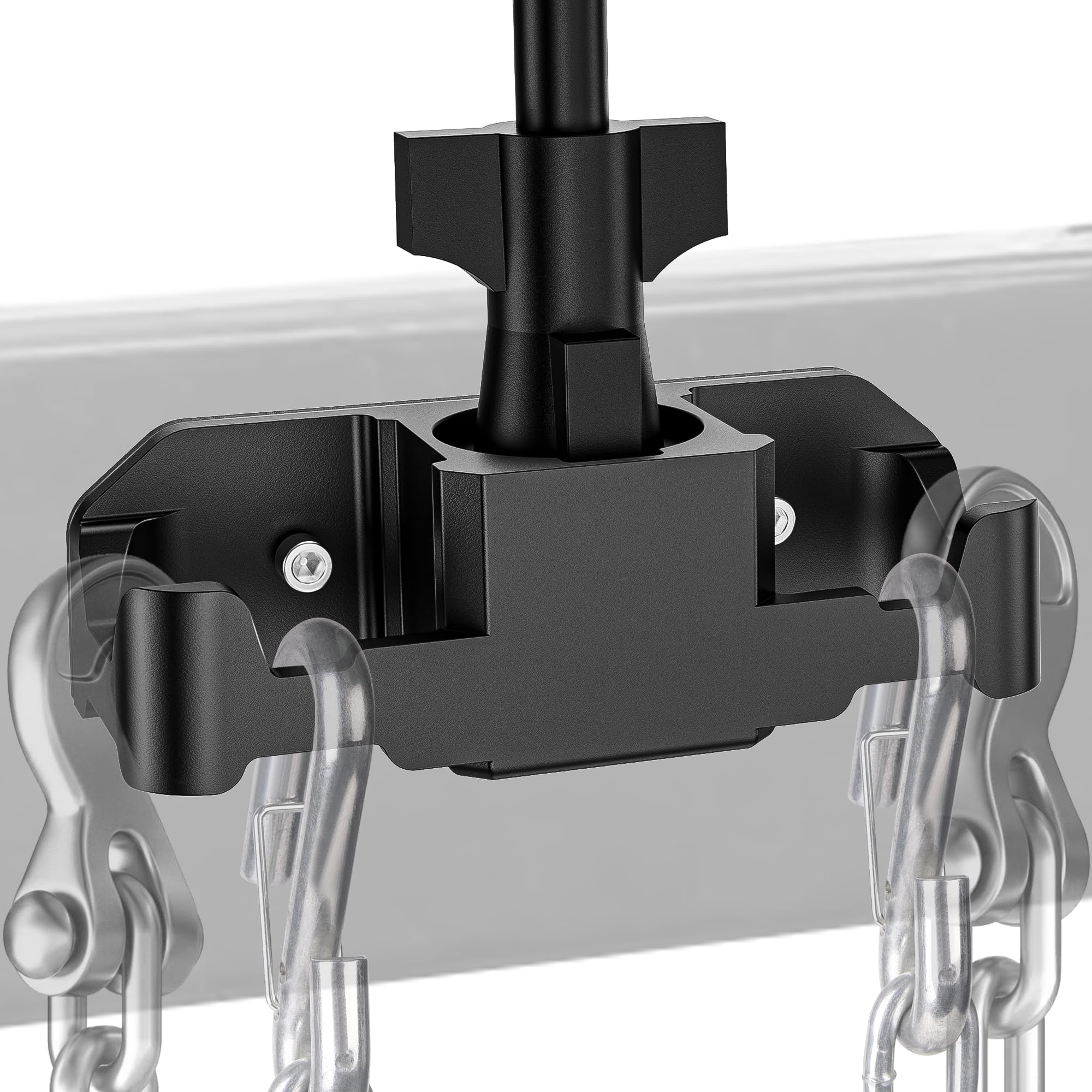 Aluminum Trailer Chain Holder Organizer with 7-Way Plug Cover