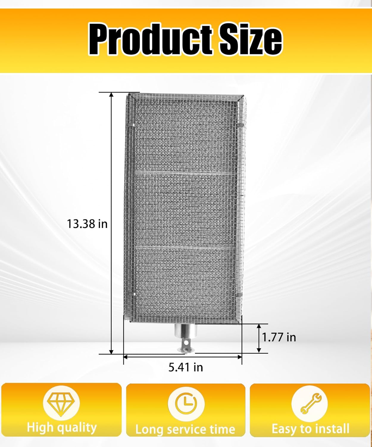 S81005 Stainless Steel Outdoor BBQ Barbecue Broil Infrared Side Burner Compatible with Napoleon Prestige 450, 500, 665 and LEX 485 Gas Grills