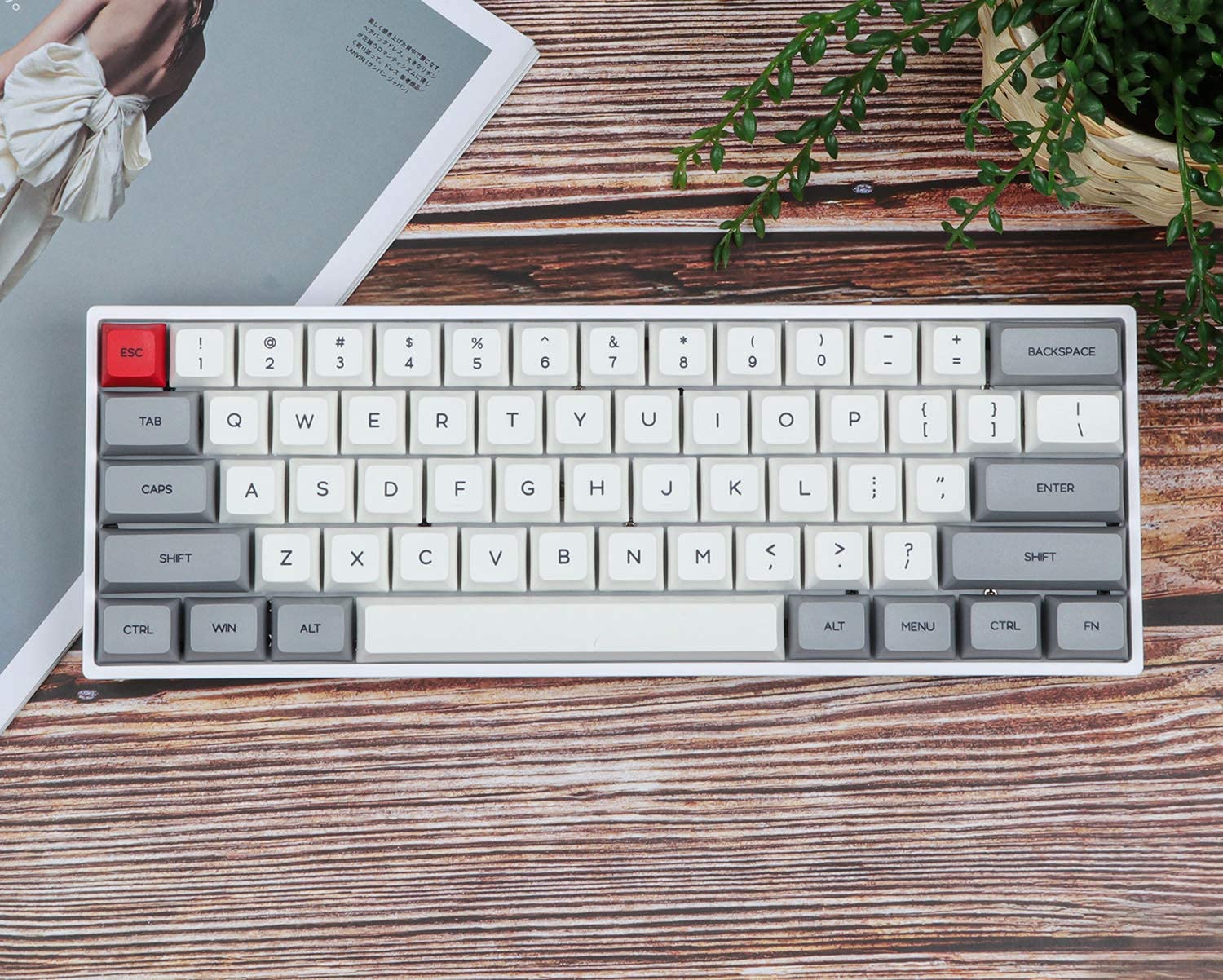EPOMAKER SKYLOONG SK61 60% Gamer Keyboard, Hot Swappable RGB Keyboard, NKRO Programmable with Shine Through PBT Keycaps, IP6X Waterproof, for Win/Mac/Gamer — view 8