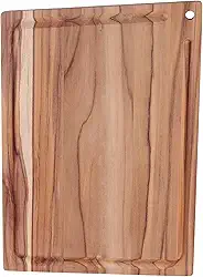 Tábua De Corte Retangular 40cmx28cm Tábua De Churrasco Madeira Teca Tramontina