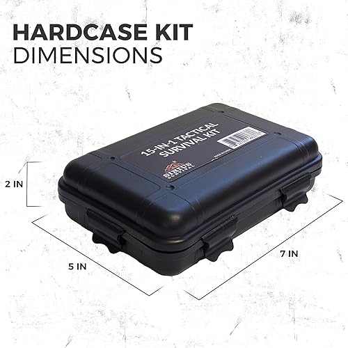 Miniatura 8 de Kit de senderismo 15 en 1 – Kit de supervivencia táctico para senderismo, camping, aventuras de escalada – Herramientas de emergencia y kit para