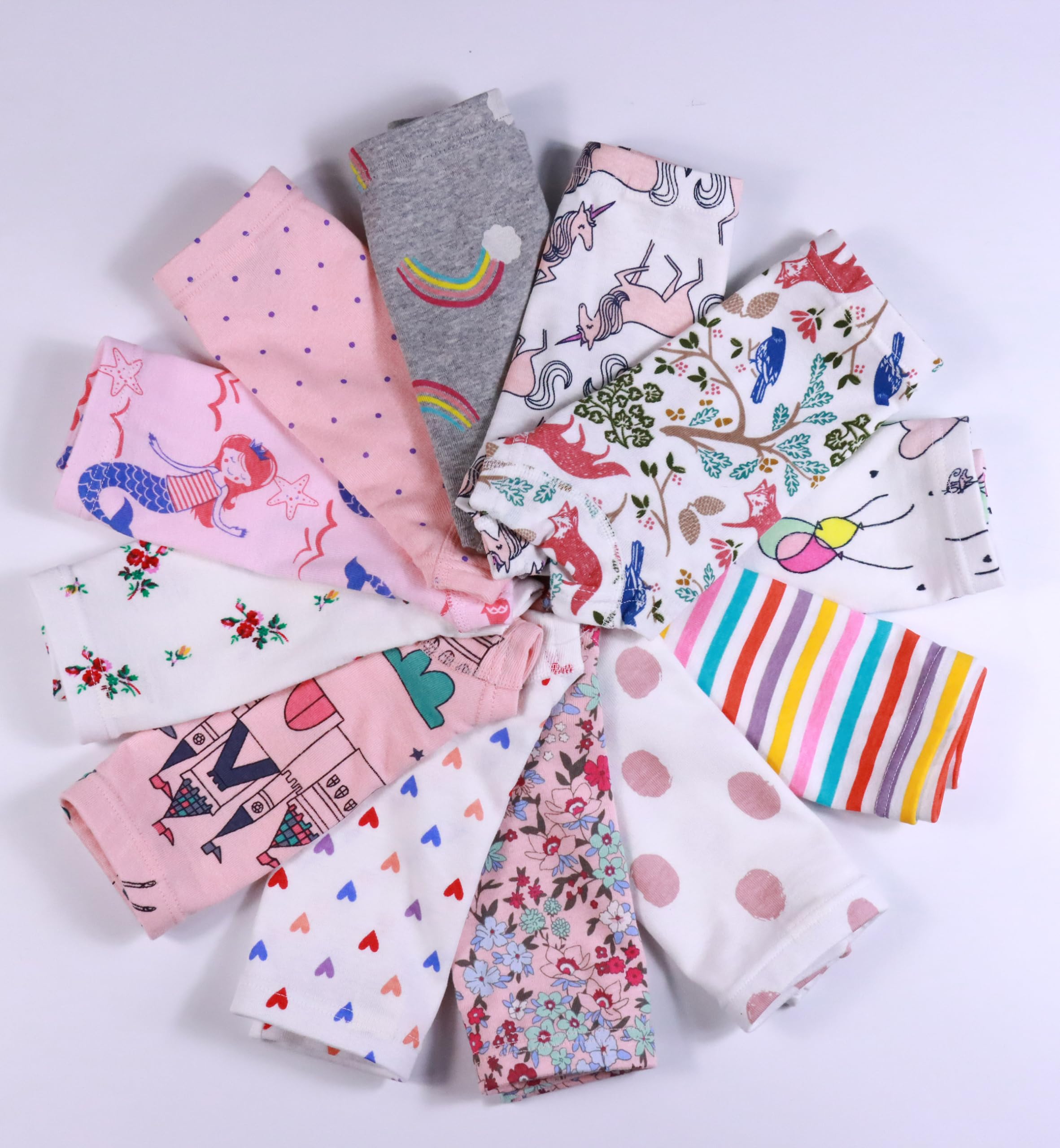 Sladatona Bragas suaves de algodón para niñas, ropa interior para niños
