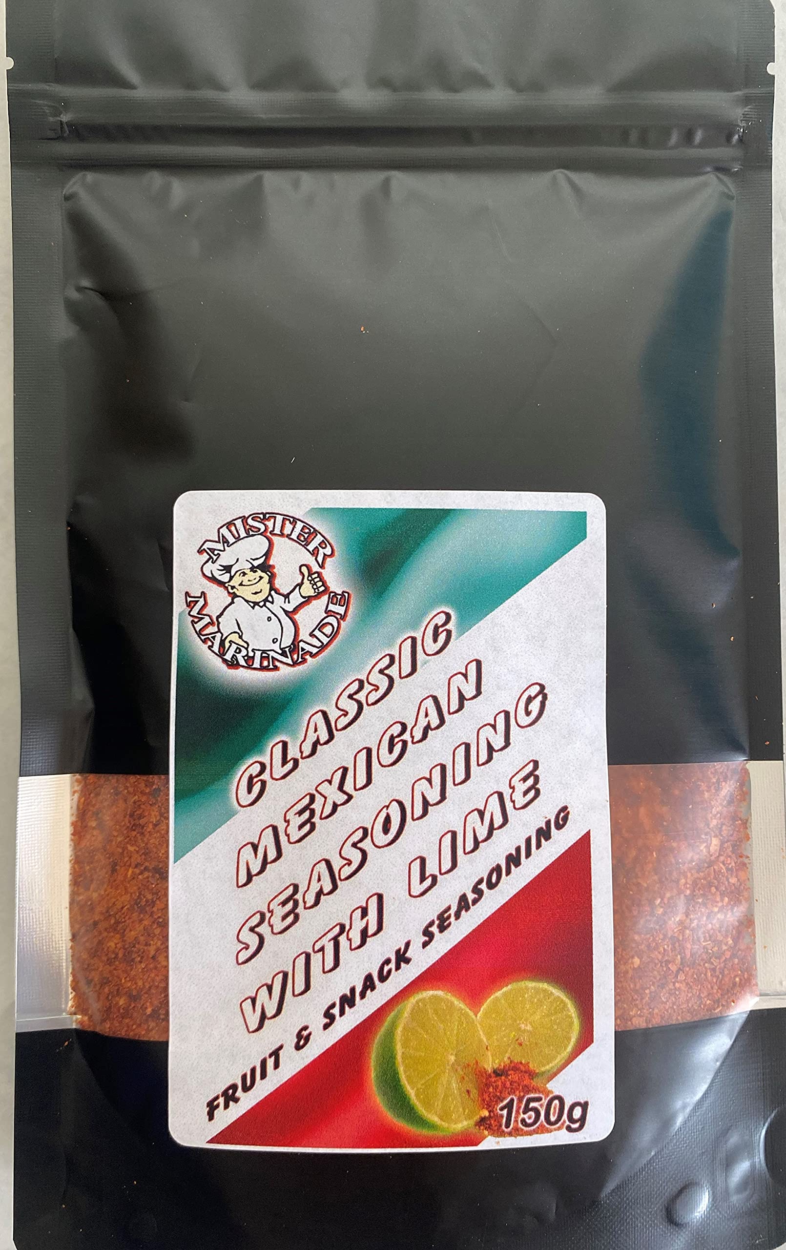 Mister Marinade Classic Mexican Style Seasoning with Lime, Fruit & Snack Seasoning 150g