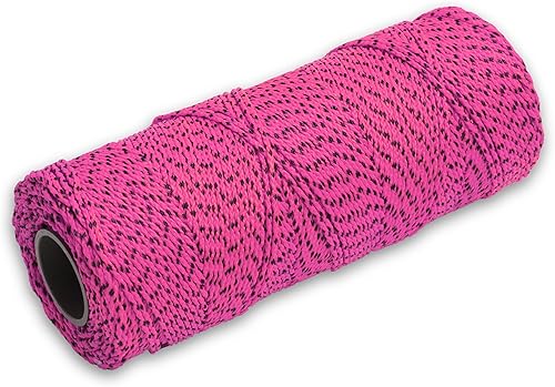 Miniatura 16 de MARSHALLTOWN Línea de mampostería, nailon consolidado, amarillo y negro, 500 pies, tamaño de línea #18, albañiles y arqueología. Fabricado