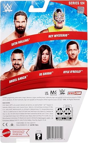 Miniatura 6 de WWE Io Sharai - Figura de acción de la serie 124, figura de acción posable de 6 pulgadas, coleccionable para edades de 6 años en adelante