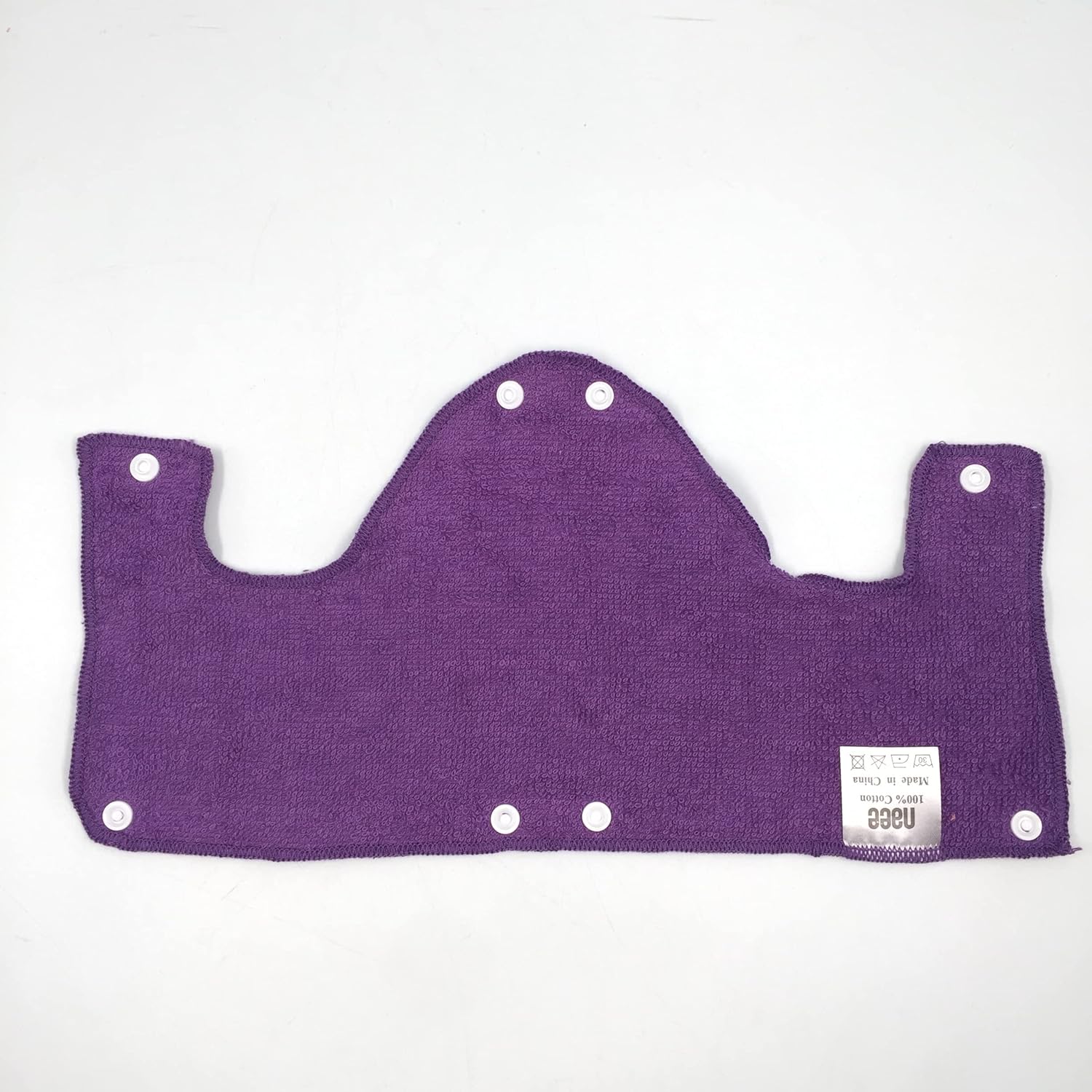Big Purple Hard Hat Sweatband,Reusable Washable Terry Cotton Hard Hat Liner snap on, 6 pcs per Pack