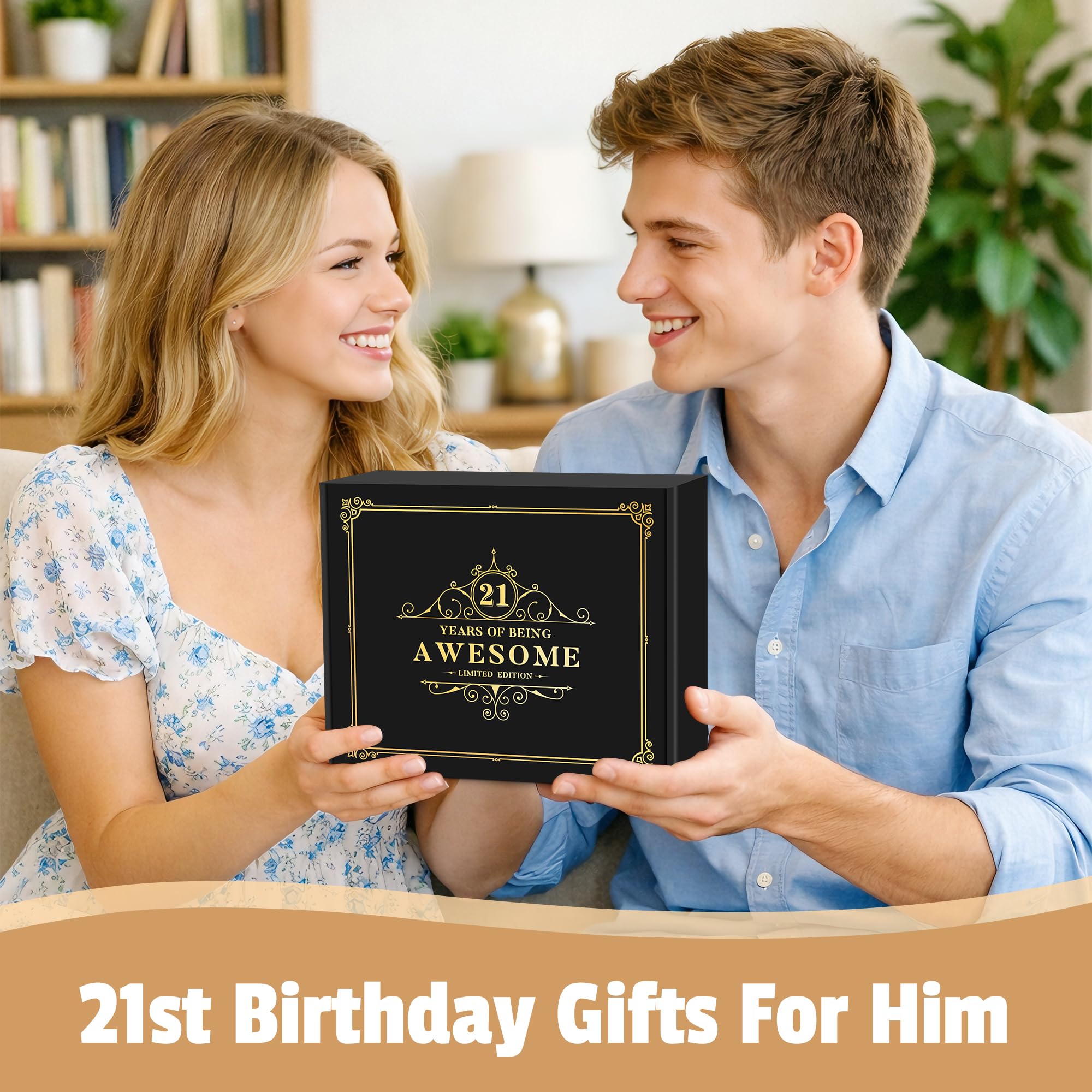21st Birthday Gifts for Him Funny Gift Ideas for 21 Year Old Male Cool 21 Years Old Birthday Gifts for Him Happy 21st Bday Decorations Accessories for Guys Men Boy Son Unique 21 Year Olds Must Haves