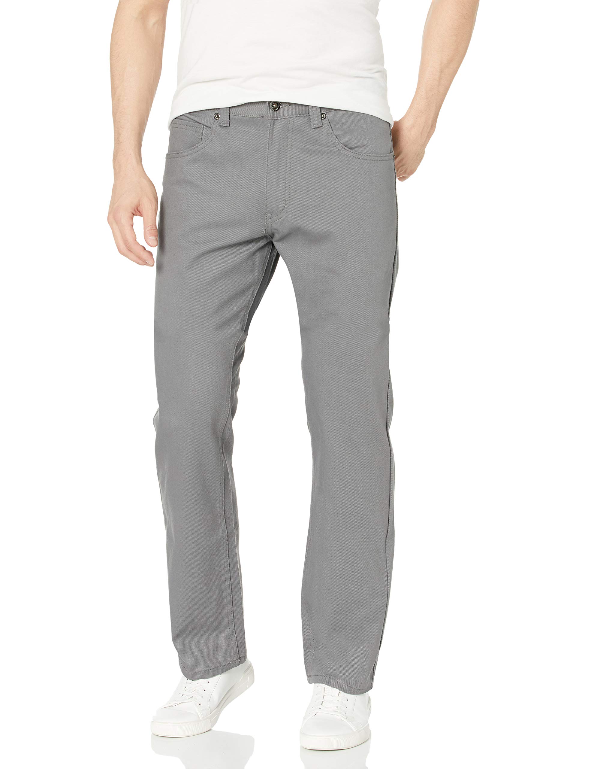 Men's Pants Long in Thick Bull Twill Fabric and Straight Fit