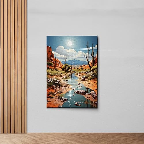 Miniatura 6 de Red Mesa, Archival Print of Landscape Prints of Red Mountain in Mesa, Arizona, Canvas, Wall Decor