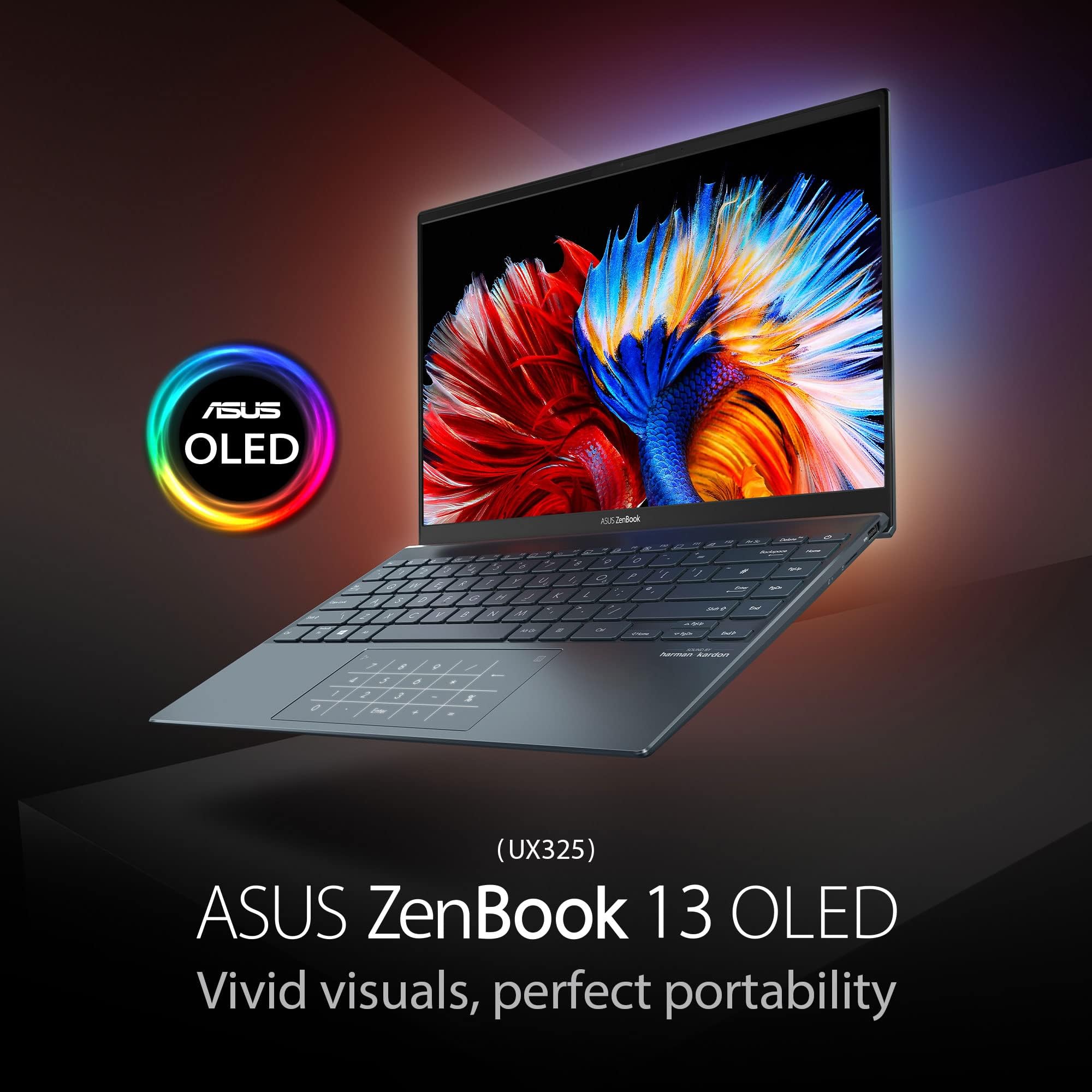 Asus Zenbook 13 Oled UX325EA-OLED105W (Pine Grey), Slim Laptop, I5