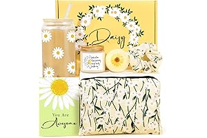 Daisy Gifts for Women - Birthday Gifts for Women, Aesthetic Cups with Lids and Straws