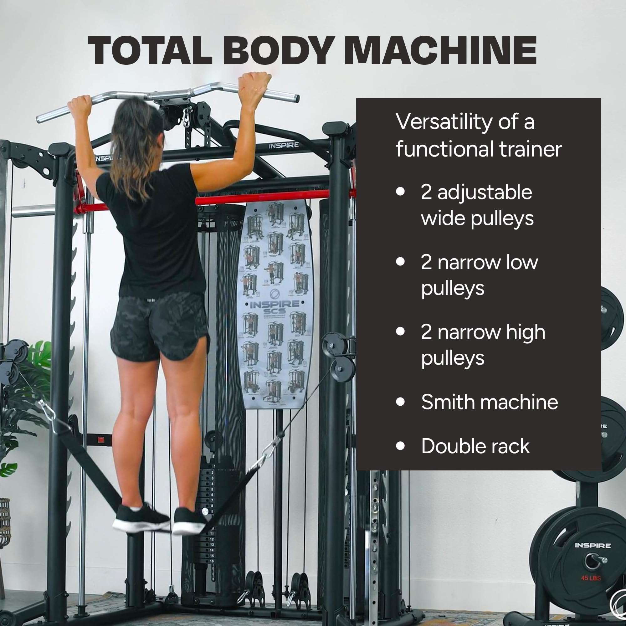 Inspire Fitness Functional Trainer Home Gym Scs Smith Machine Cage