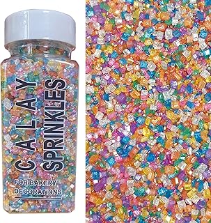 Colored Sugar Crystals for Baking Edible Rainbow Coarse Large Crystals S...