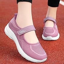 Zapatillas Mujer Zapatos Comodos y Ligeros de Caminar Calzados para Correr en Asfalto con Soporte Arco Transpirables Antideslizantes Calzado Deportivo Casual Unisex3