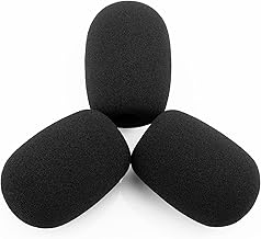 LEFXMOPHY for Lightspeed Zulu 3 2 1 Headset Mic Foam, Replacement Microphone Spongue Pop filter 3-Pack WindScreen Cover