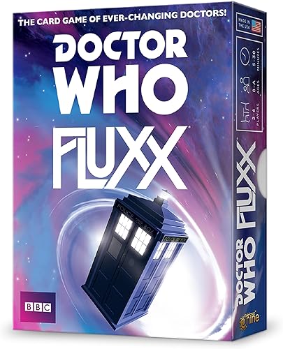 Looney Labs Doctor Who Fluxx Juegos de cartas para adultos y niños 2-6 jugadores Juegos de cartas para la familia 5-30 minutos de juego Juegos