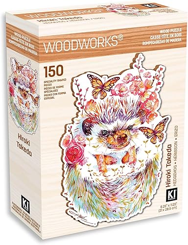 Miniatura 2 de Hiroki Takeda - Rompecabezas de madera de 150 piezas para adultos con piezas únicas de forma KI Puzzles