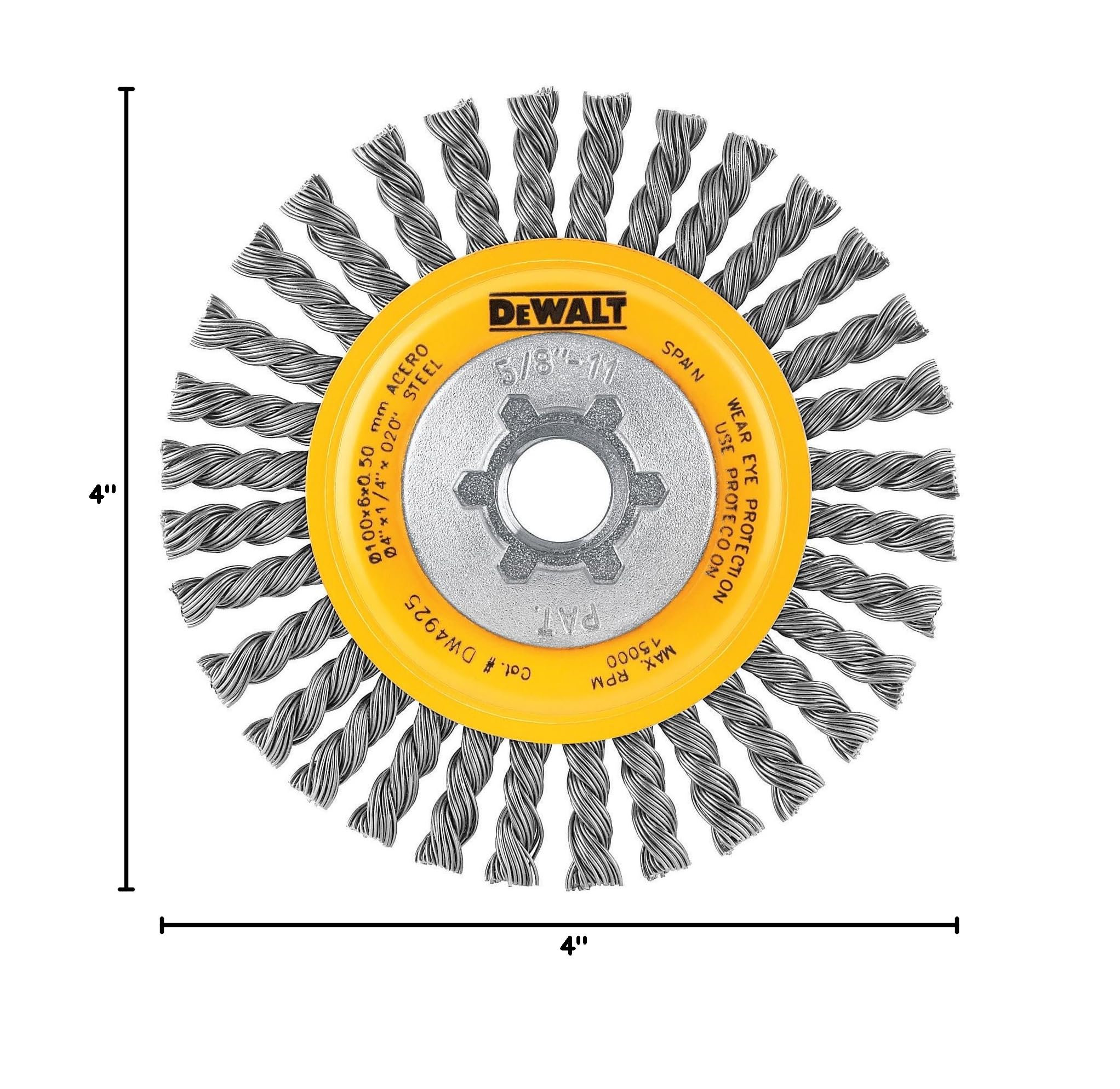 DeWalt Wire Wheel - Powerful Brushing Action -3