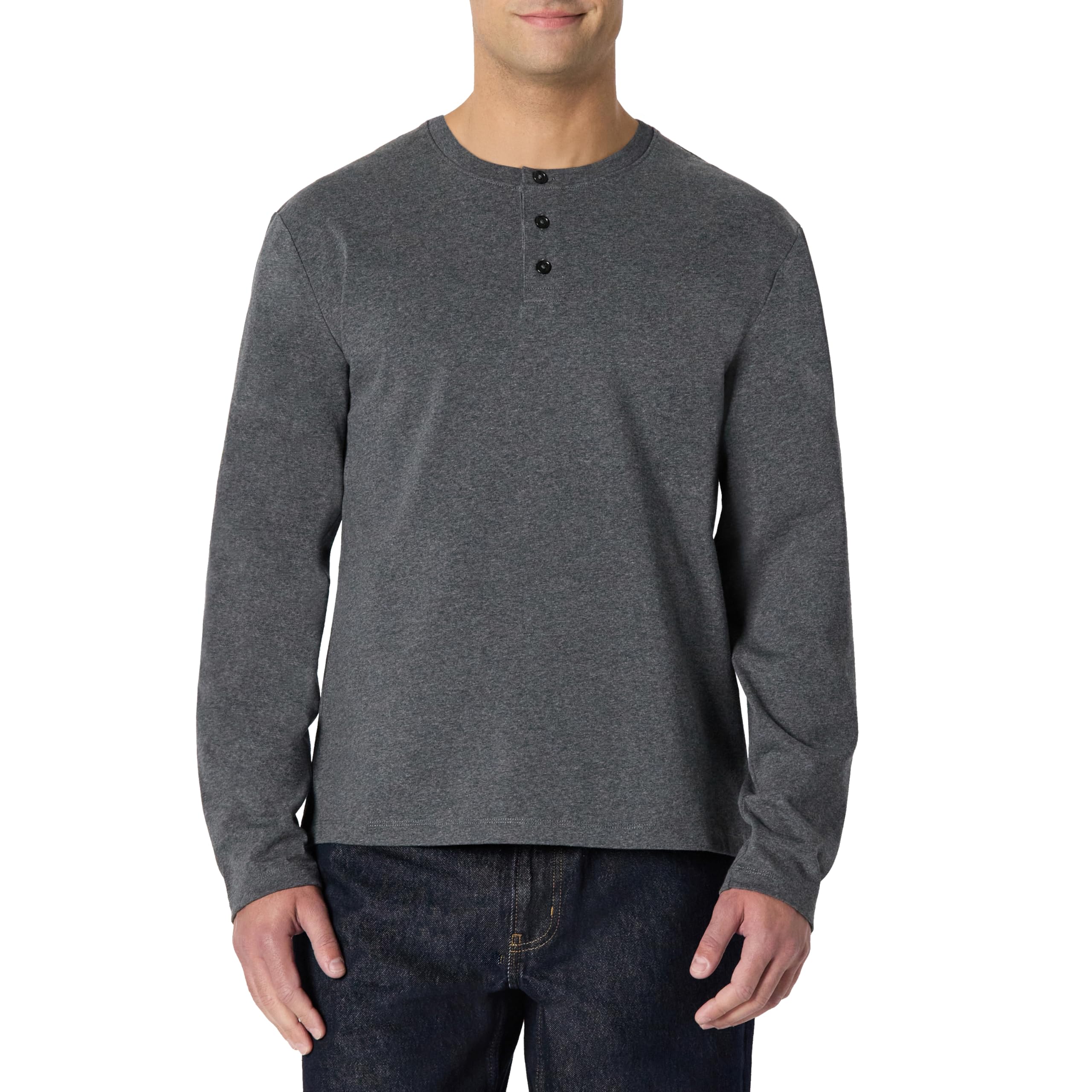 Amazon Essentials Herren Langärmeliges Henley-Shirt
