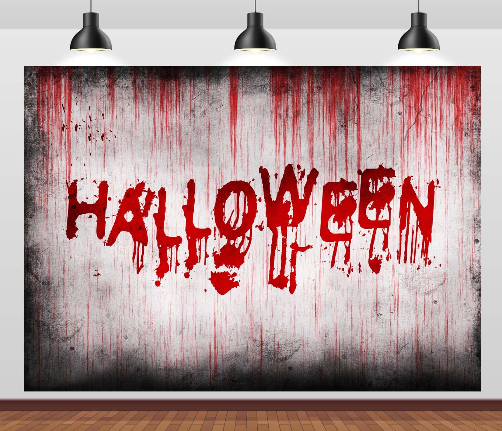 EOA Wandkulisse Halloween - Blutige Spritzer, 2,1x1,5 M, Vinyl-Hintergrund Für Fotoshooting