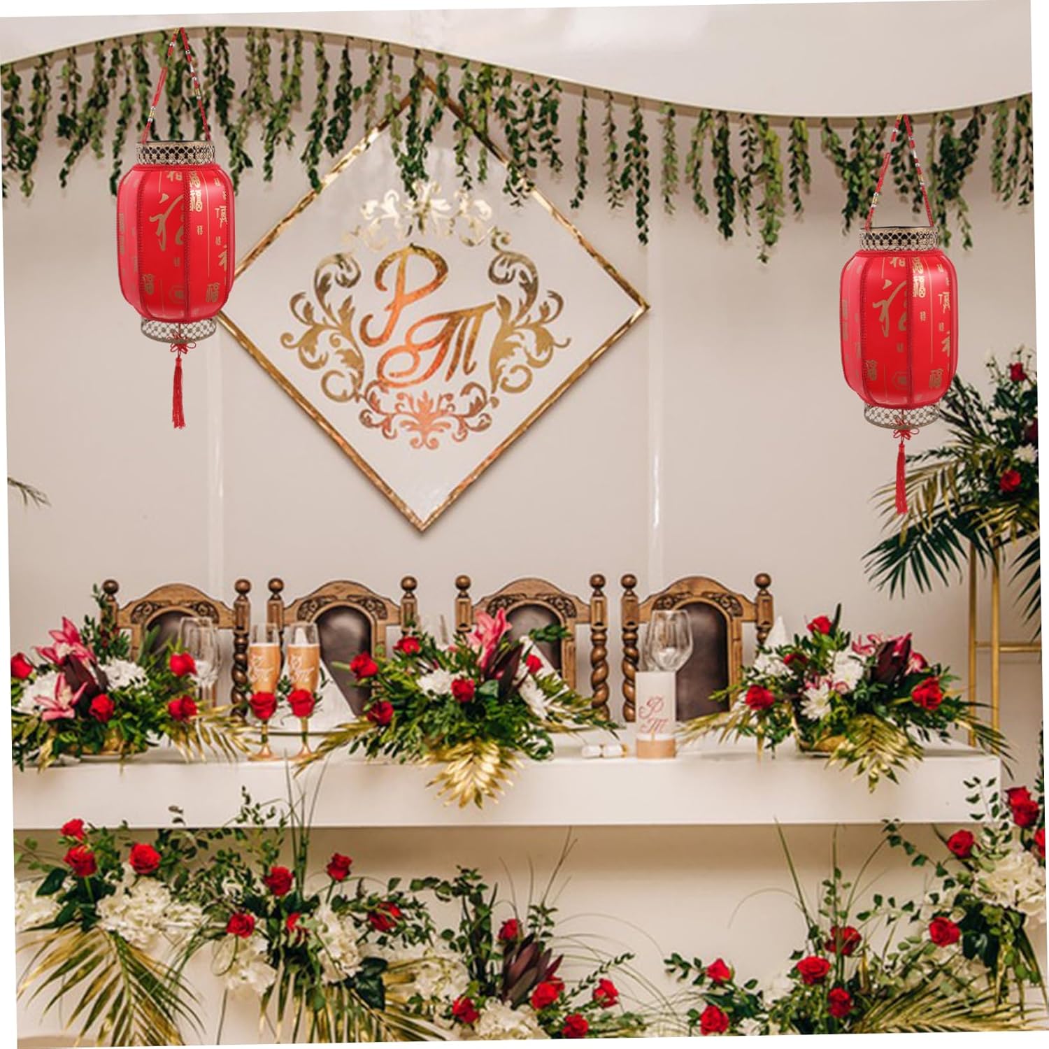 Solar Powered Red Outdoor Hanging Lamp with Lanyard Durable Traditional Festival Decor for Garden Patio Balcony Eco Friendly Solar Light