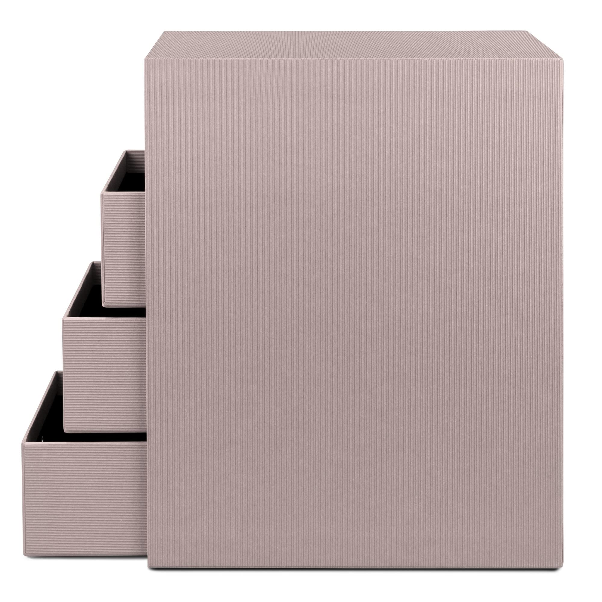 Rössler Papier 1524452584 - S.O.H.O. Caja de 4 cajones para DIN A5, con