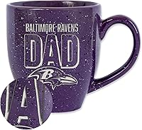 Vista 42 de Rico Industries NFL Football #1 Dad 16 oz Team Color Laser Engraved Ceramic Coffee Mug
