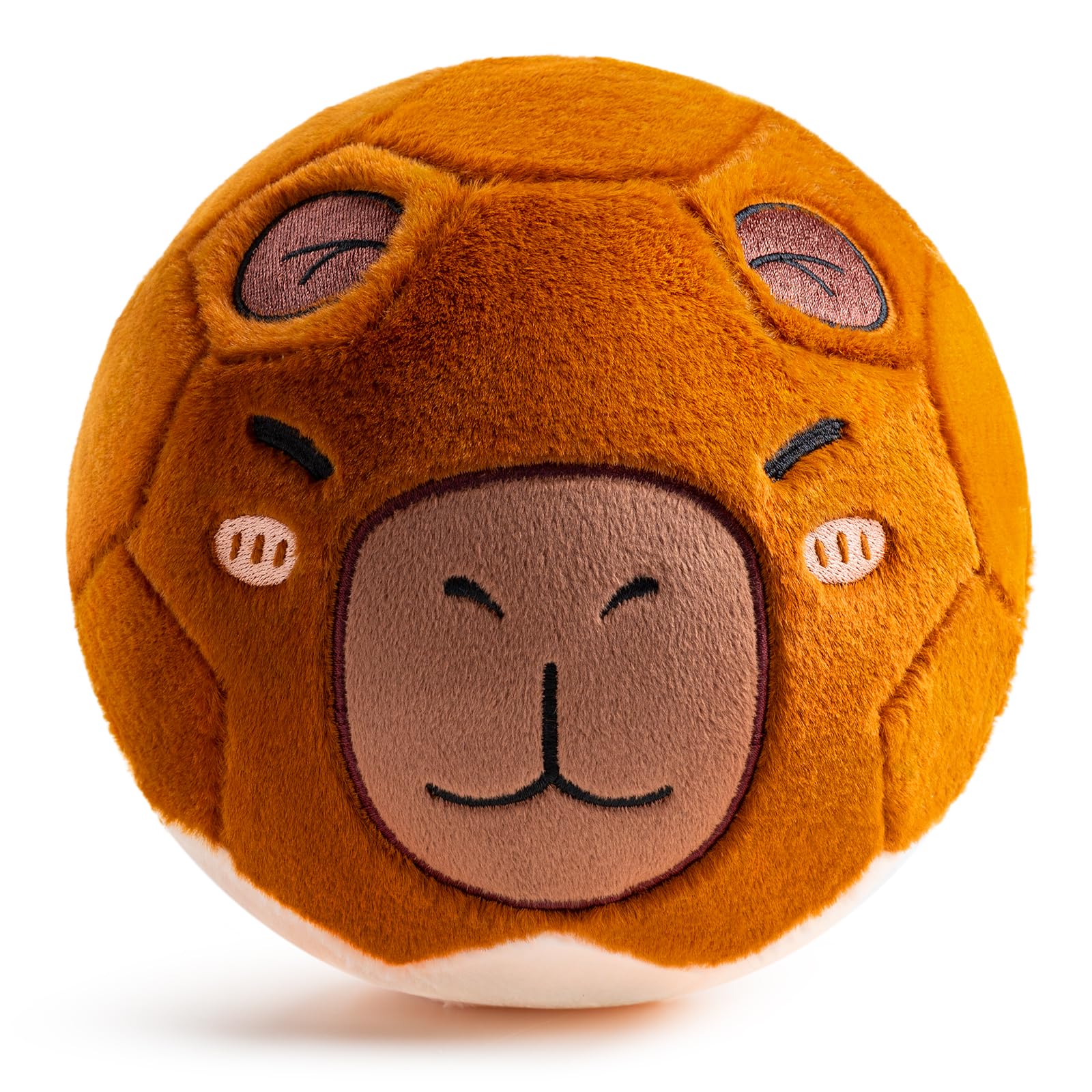 VangeBow Soft Indoor Football Gifts for Boys Girls, Inflatable Plush Lightweight Baby Kids Ball Toys for Toddlers 1-3 4 5 Year Old Children First Birthday Gift (Capybara, Pump Include) โ image 1