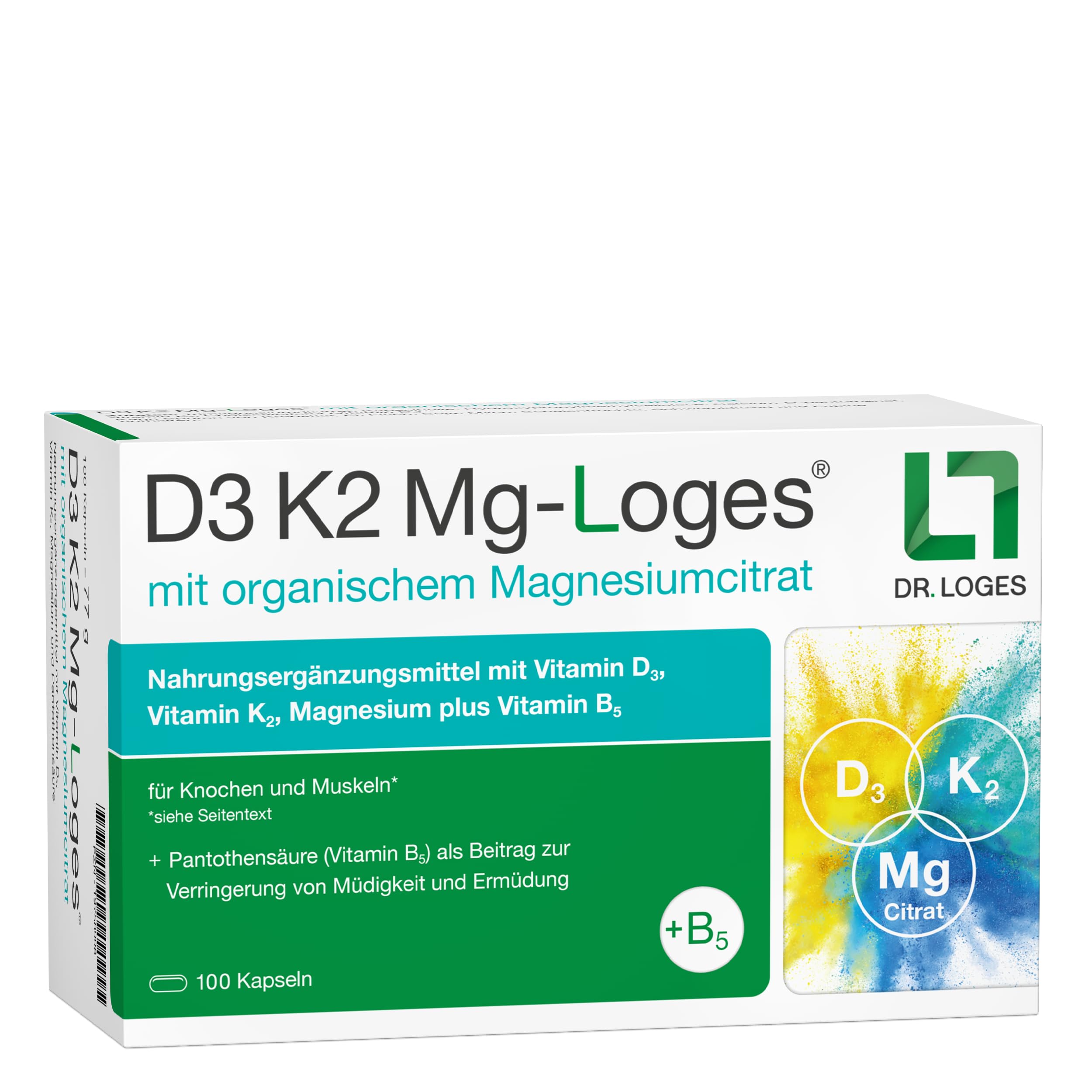 D3 K2 Mg-Loges® – 100 Kapseln