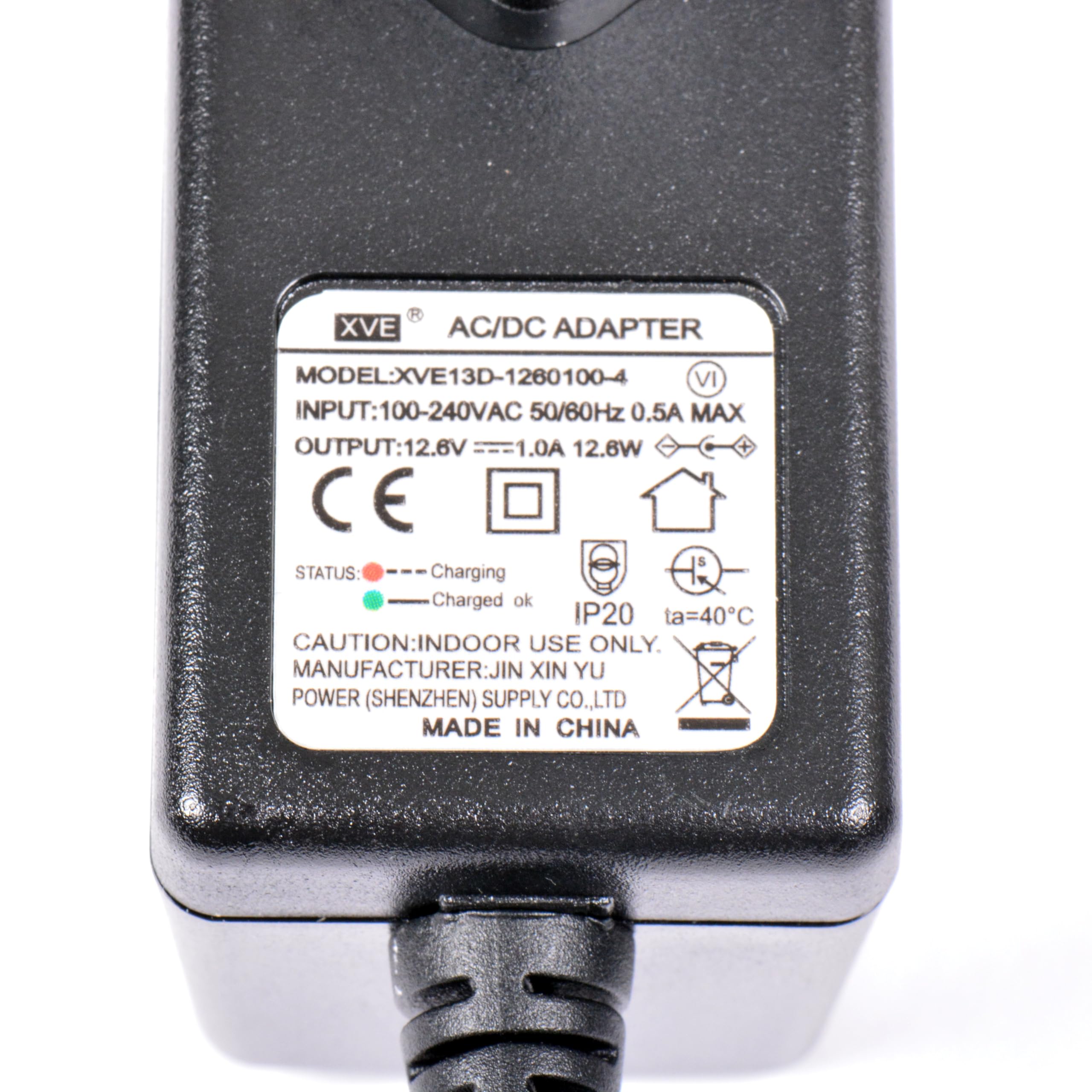 AFTERTECH 12 V (12,6 V) 1A ŁADOWARKA DO BATERII LI-ION LITIO ŁADOWARKA CHARGER M8E1
