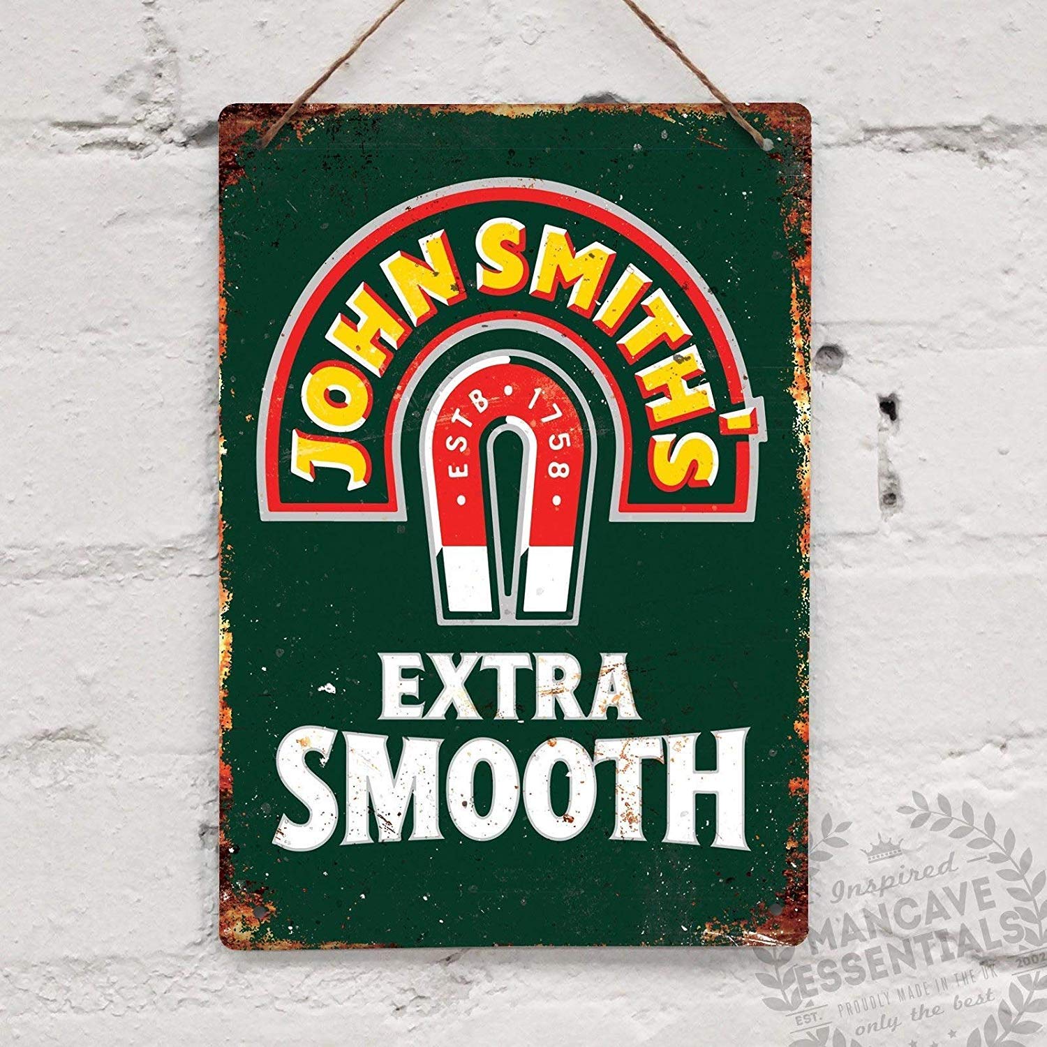 Yelacecca John Smiths Beer Drink Vintage Tin Sign Metal Decor Metal Sign Wall Metal Tin Sign 8X12 Inches