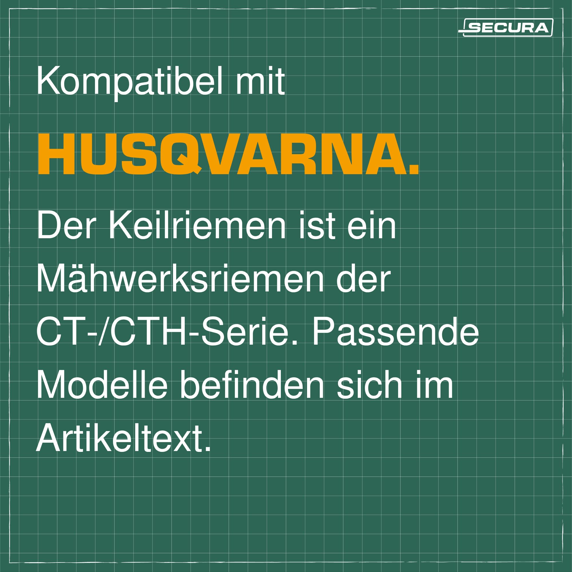 Mähwerksriemen kompatibel mit Husqvarna CT153#960510001, CT153#960510015 ersetzt 532439726